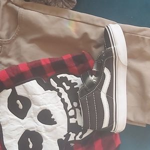 Van's half cab suede velcro classic Old Skool mid